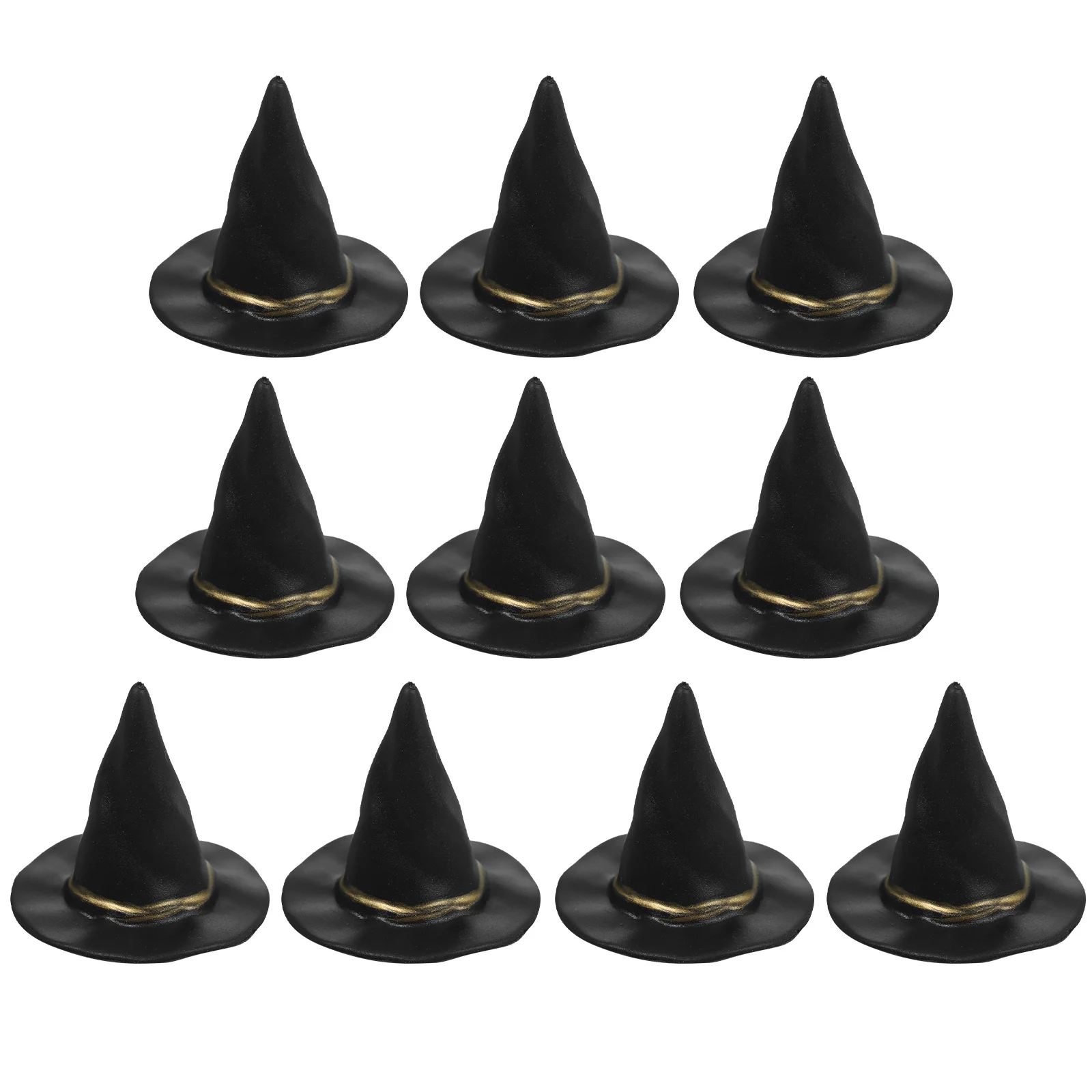 10 Pcs Witch Hat Halloween Party Decorations Mini Hats Tiny Ornament Miniature for Drinks Small Decorate