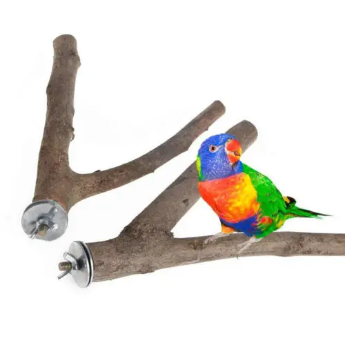 

Universal Creative Parrot Bird Stand Tree Branch Pet Budgie Toys Durable Perch Cage Accessories Portable For Training Bird Toys