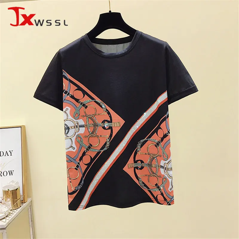 

Женская футболка с круглым вырезом, Повседневная футболка из хлопка с короткими рукавами, лето 2022