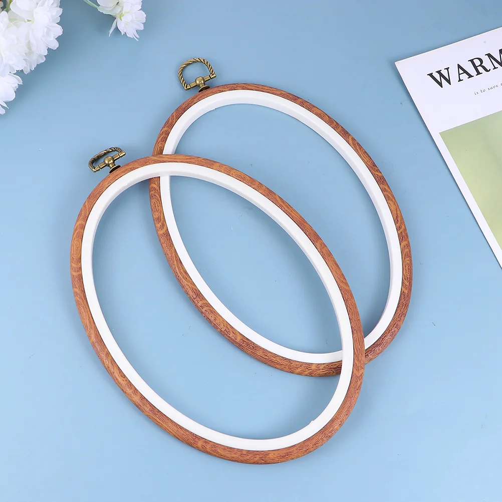 

Hoop Embroidery Cross Oval Ring Circle Frame Wood Sewingslip Non Display Imitated Hoops Kitfor Beginners Diy Set Frames Quilting