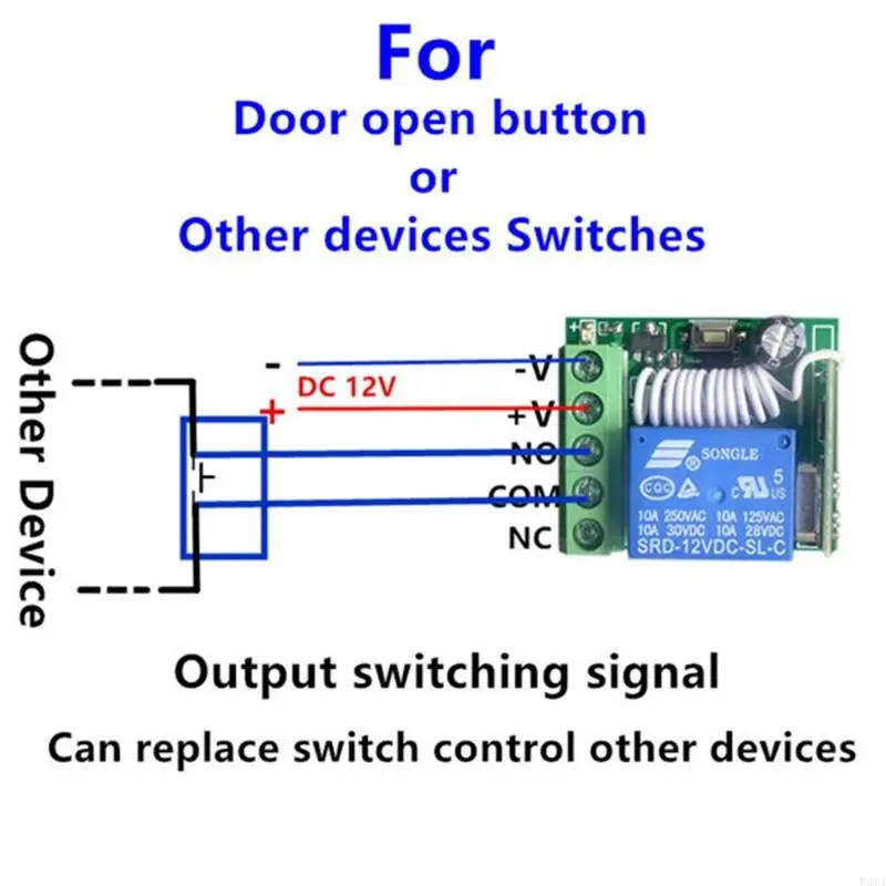 R91A для 12V 1CH Реле модуля RF -передатчик 433 МГц беспроводной дистанционный SWITC