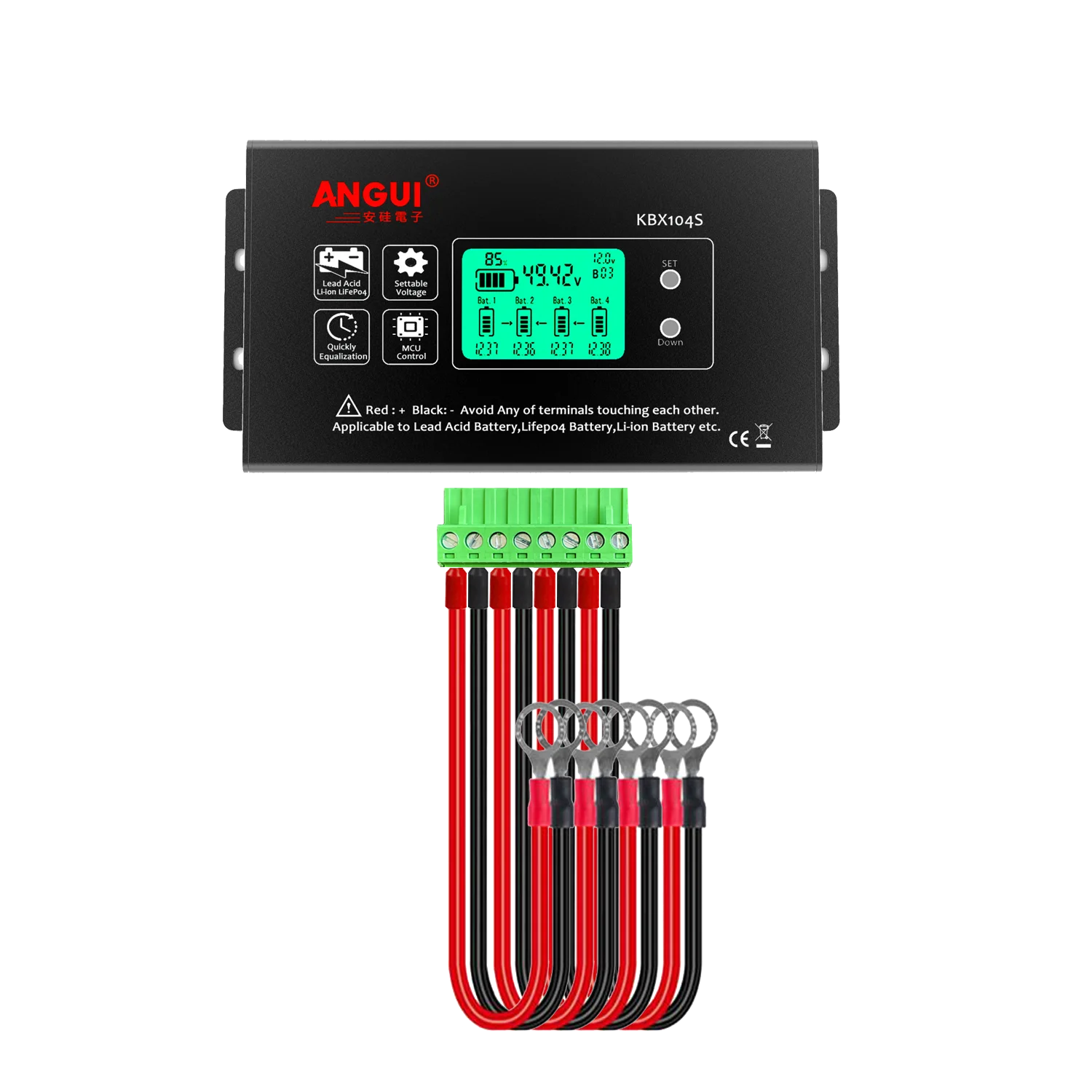 

Эквалайзер батареи ANGUI KBX102S/KBX104S для литий-ионных и свинцово-кислотных аккумуляторов