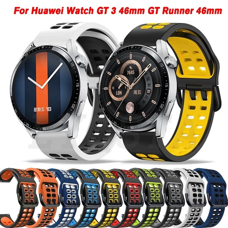 

Ремешок силиконовый для Huawei Watch GT3 GT 3 Pro 46 мм GT 2 GT2 Pro 46 мм