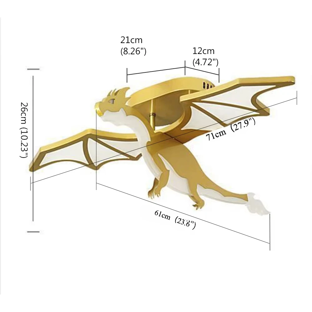 

Потолочная люстра Z ZOSIMIO LIGHT Золотой Дракон