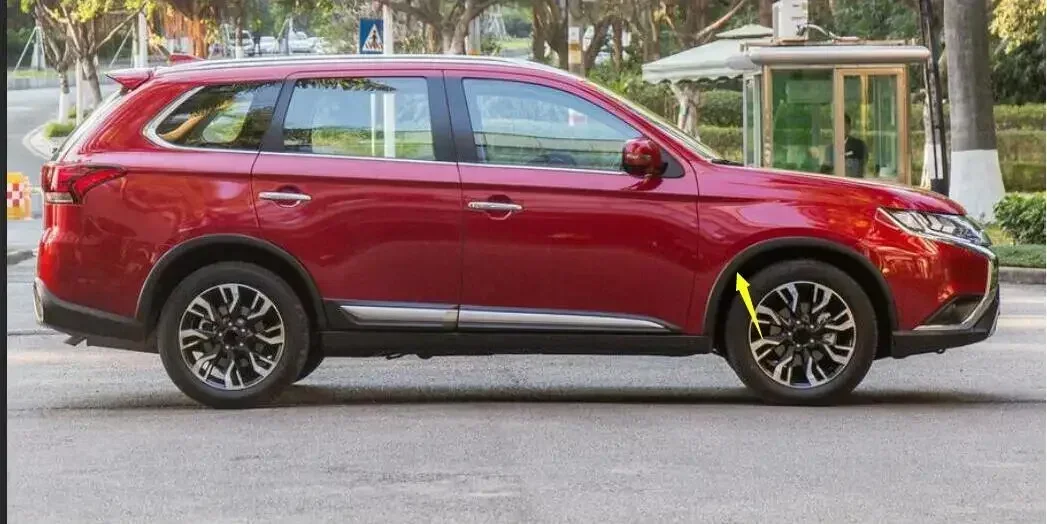 

2016, 2017, 2018, 2019, 2020 для Mitsubishi Outlander, передний и задний бампер, декоративная панель, автомобильное колесо, защита от вставок