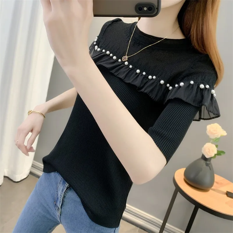 

T-shirt Women 2022 Autumn camisa feminina Cotton Female T Shirts GRAY22