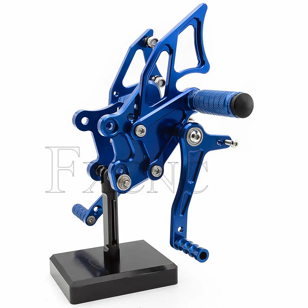 Фото Для Yamaha Yzf R3 Mt03 14-19 R25 14-18 Mt25 15-18 подставка для ног мотоцикла из алюминиевого сплава с ЧПУ, задняя подножка, подножка, задний комплект №5