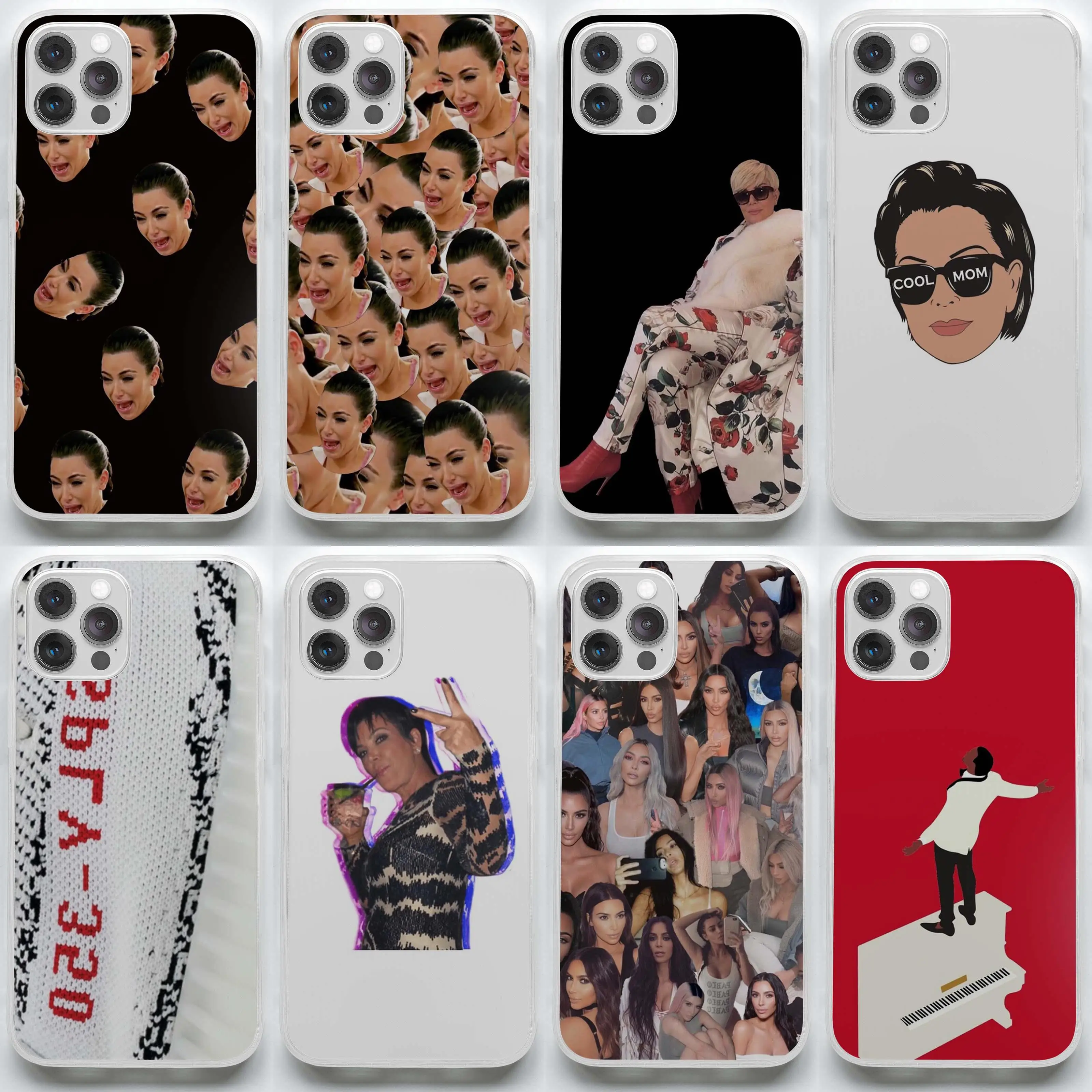 

Kardashians Crying K-Kim-Kardashian-ns Soft Mom Phone Case for iPhone 11 12 13 Pro Max Mini 7 8 Plus X XS XR Max TPU Print