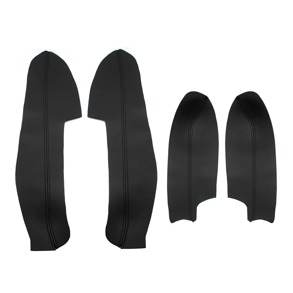 

4 шт., панели дверных ручек автомобиля, подлокотник, кожаный чехол из микрофибры, отделка для Nissan New Qashqai J11 2016 2017 2018 с фурнитурой