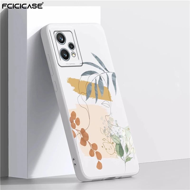 Чехол для OPPO Realme 9 Pro с абстрактными растениями 8 8i 7 6 6s 6i 5i 3i XT K5 X2 A1K силиконовый