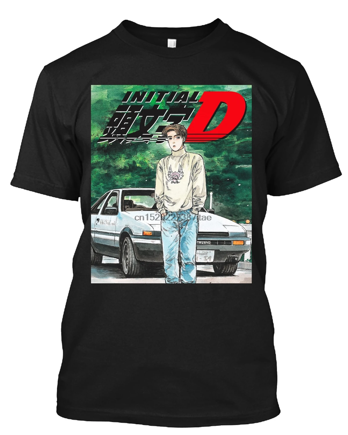 Оригинальная футболка D # Takumi Fujiwara Initial |