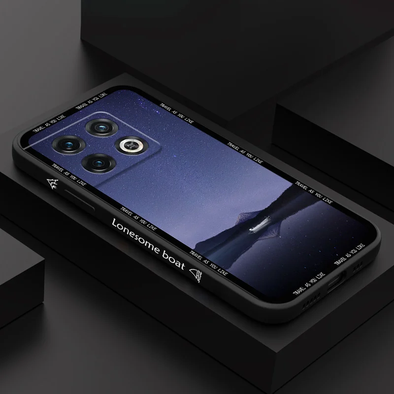 

Lonely Boat Phone Case For Oneplus 11 11R 10 10R 10T 9R 9RT 9 8T 8 7 7T Pro 5G Liquid Silicone Cover