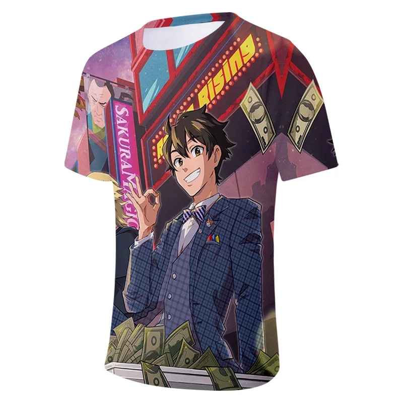 Футболка с 3D-принтом аниме Великий претендер уличная одежда Спортивная