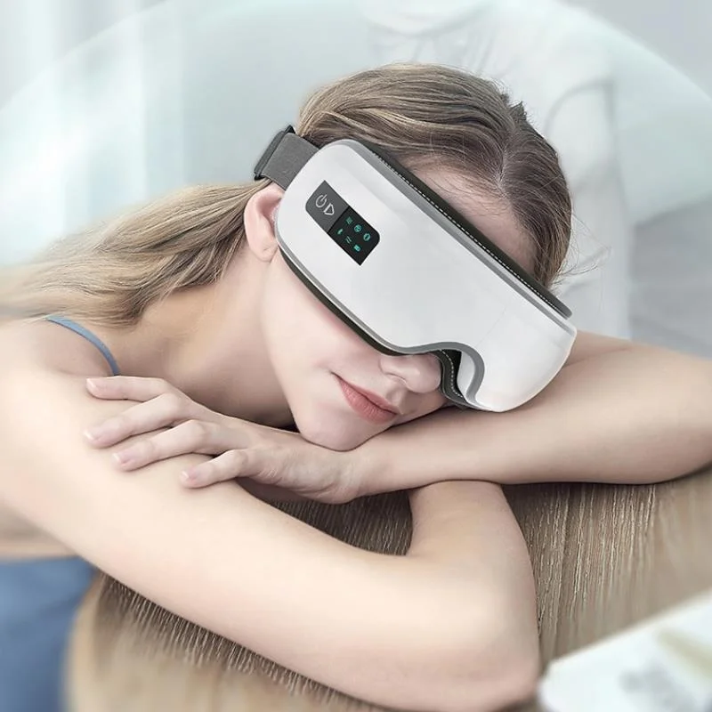 

Eye Massager with Heat, Blue Tooth Music Heat Massager for Migraines, Relax and Reduce Eye Strain Dark Circles