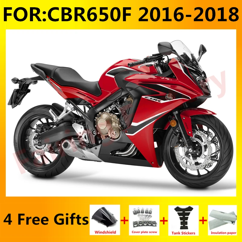 

New ABS Motorcycle Whole Fairings Kit fit for CBR650F 2016 2017 2018 CBR650 F CBR 650F Bodywork full fairing kits set red black