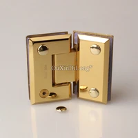 brand new 2pcs 304 stainless steel casting frameless shower glass door hinges 135%c2%b0 glass to glass clamp hinges fixed brackets