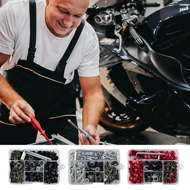 

Motorcycle Windshield Fairing Screws Fastener Clip Motorbike Aluminum Windscreen Screws Bolt Kits Fastener Bolts Kit For Bikes