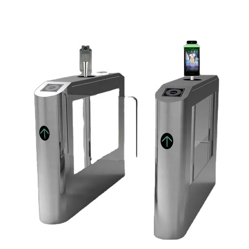 

Stainless Steel Automatic Flap Barrier/Gate Turnstile Barcode Reader Turnstile with Face Recognition Access Control System