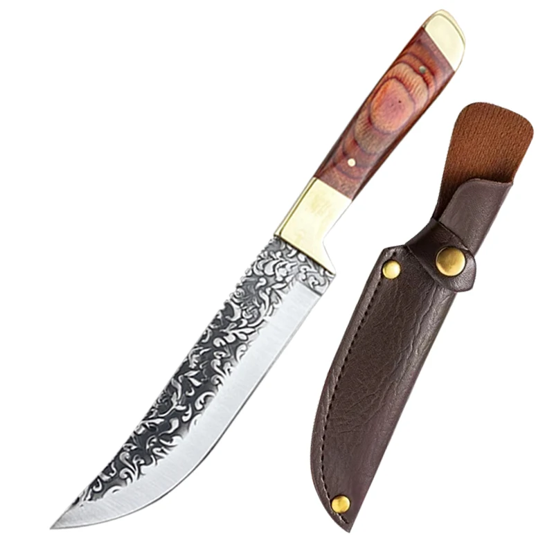 

Монгольский кованый нож для мяса из нержавеющей стали