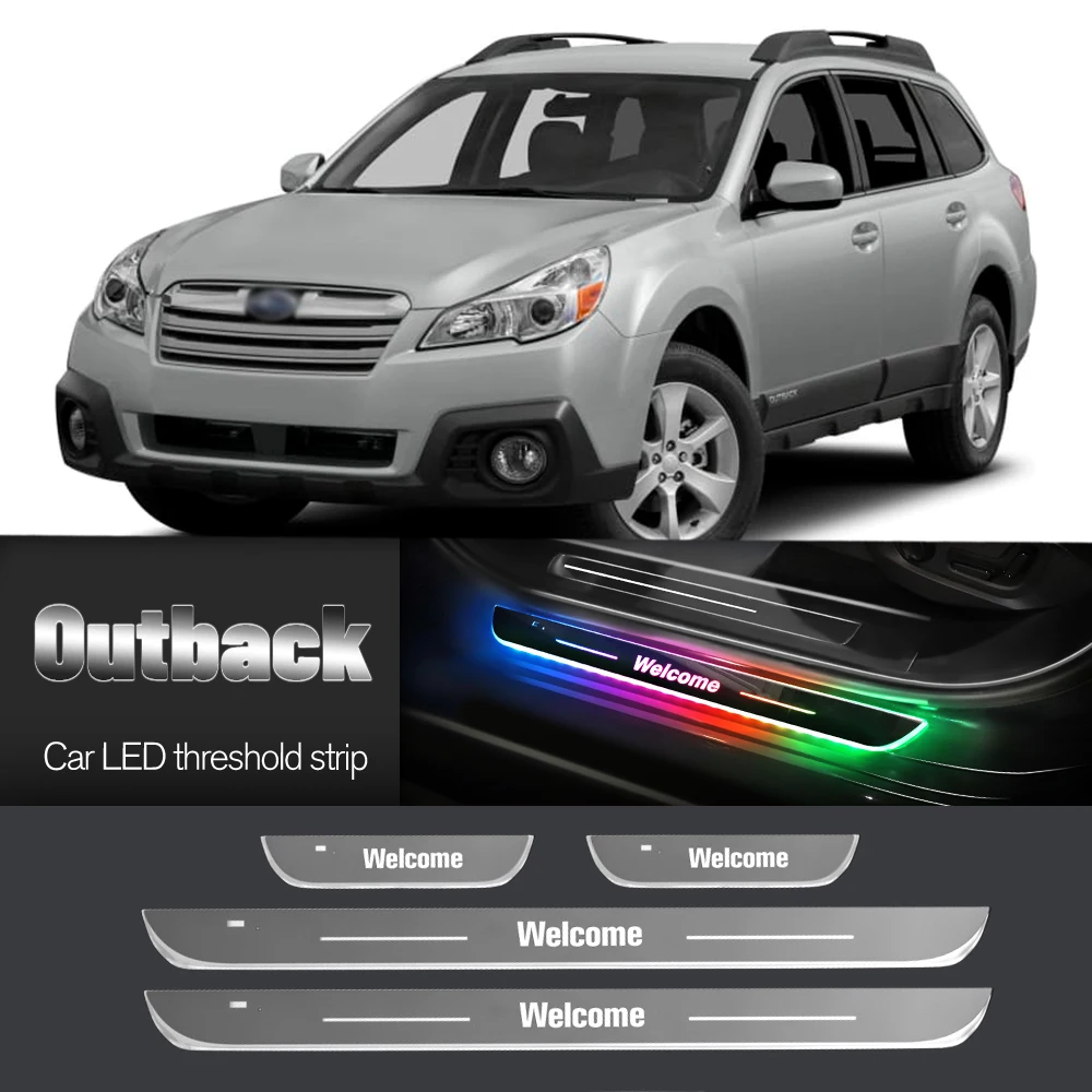 Автомобильный порог для Subaru Outback 1999-2023 2010 2015 2016 индивидуальный логотип