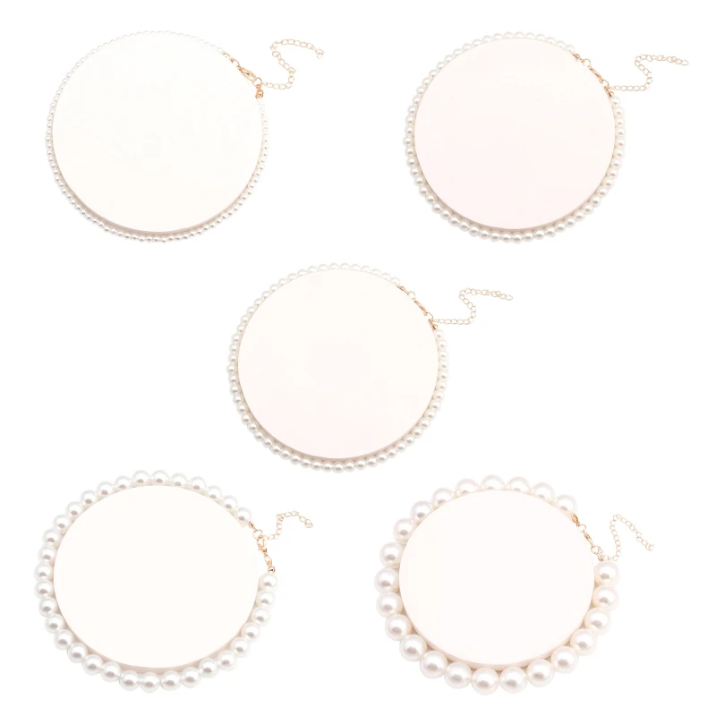 

Round Imitation Pearl Choker Necklace Strands Choker Necklace for Themed Party 264E