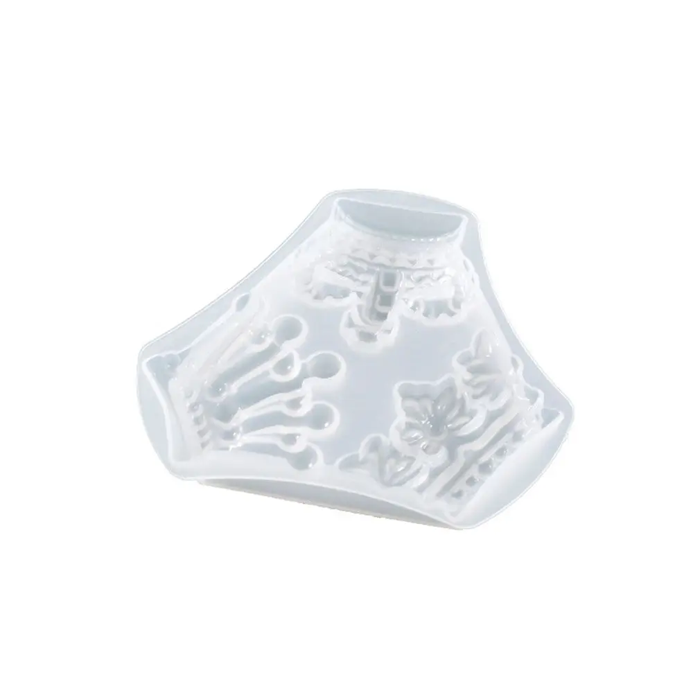 Форма из кремния для творчества DIY для создания украшений из уф-эпоксидной смолы, форма для подвески, литья смолы с изображением цветочных лепестков, трехмерная корона.