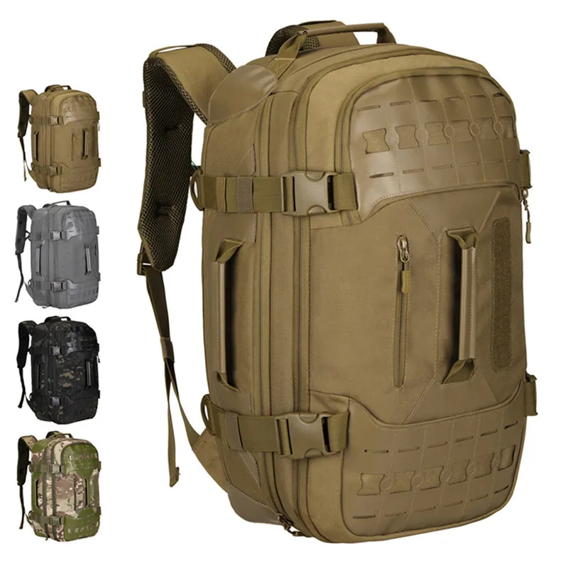 

Men travel backpack 50L outdoors backpack Mountaineering bag waterproof Laptop Backpack Business Backpack with Separate Shoe Bag