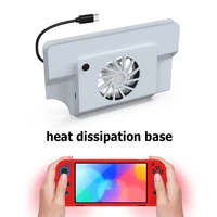 switch oled radiator cooling cooler base usb cooling fan external game console standcard slot storage for nintend switch oled