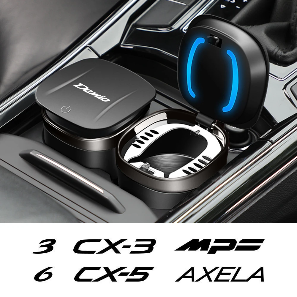 

Car Ashtray Cigarette For Mazda 3 6 CX5 CX9 CX3 CX30 MPS Demio Axela Atenza MX5 BT50 Biante MS Premacy CX8 Skyactiv Accessories