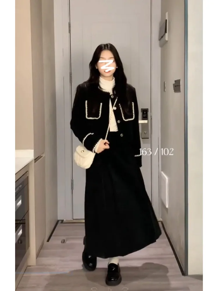 Женский элегантный костюм Insozkdg из 2 предметов в Корейском стиле Осенний