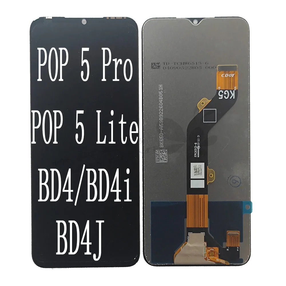 

Infinix Tecno Pop 5 Pro BD4 Pop 5 LTE BD4JLCD screen touch display digitizer assembly is suitable for mobile phone Repair Parts