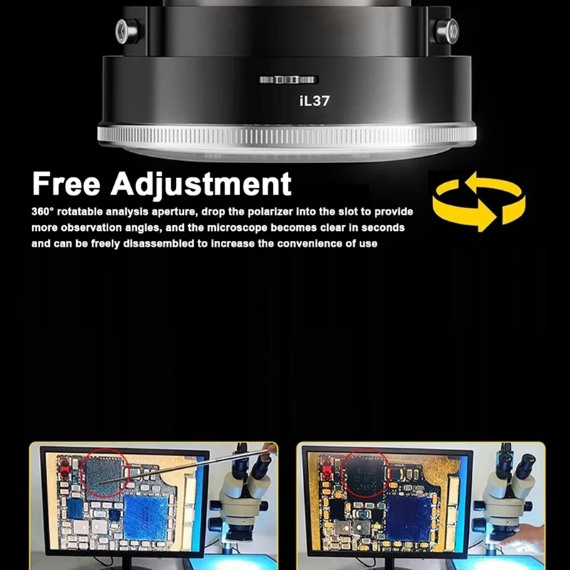 Микроскоп IL37 поляризованное фотокольцо фотолампа для улучшенного