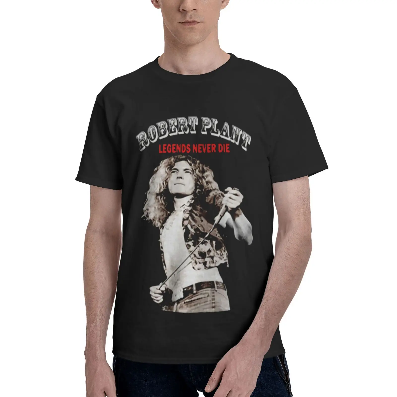 

Robert Plant Legends Never Die For Oversized T-Shirt Anime Oversized T-Shirt T-Shirt Men Top T-Shirts Men's Shirt Men's Clothes