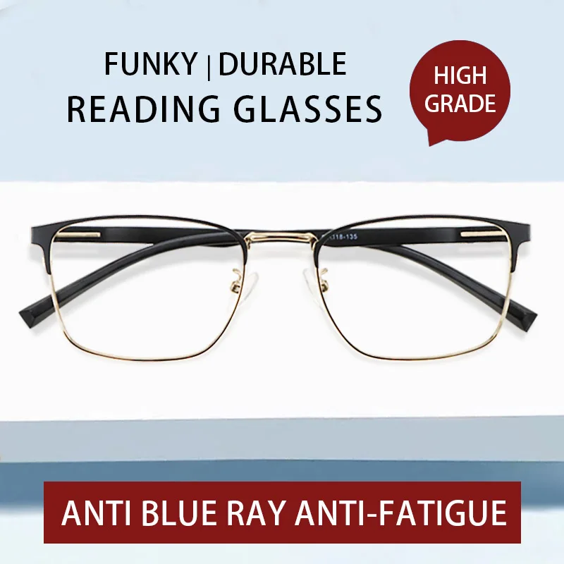 Мужские очки для чтения 2 упаковки с защитой от синего света и усталости