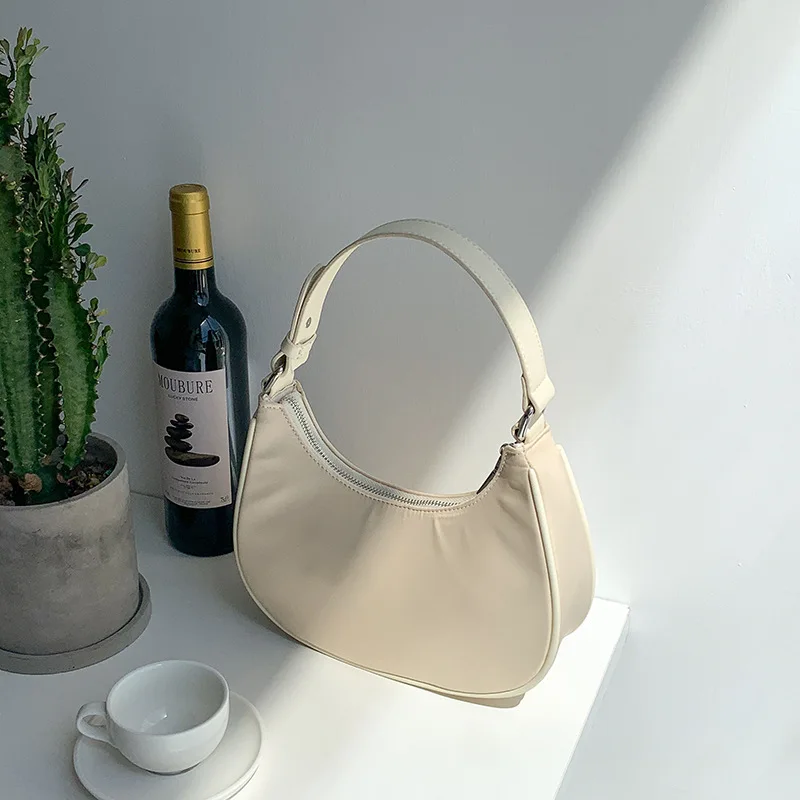 Brand Simple Design Women's Bags 2022 Zipper Casual Underarm Bags Fashion Color Ladies Handbags hand bags for women