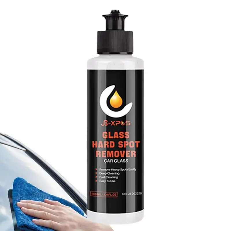 

Car Glass Cleaner Glass Hard Spot Remover Stain Remover Cleaning Tool Degreaser Cleaner Portable Glass Stripper Oil Film Cleaner