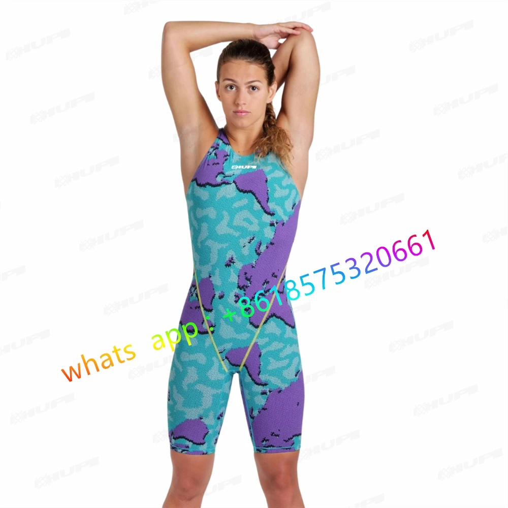 2023 Triathlon Suit Slimming Tight One Piece Swimsuit Female Sports Swimwear Women Professional Racing Training Bathing Suit