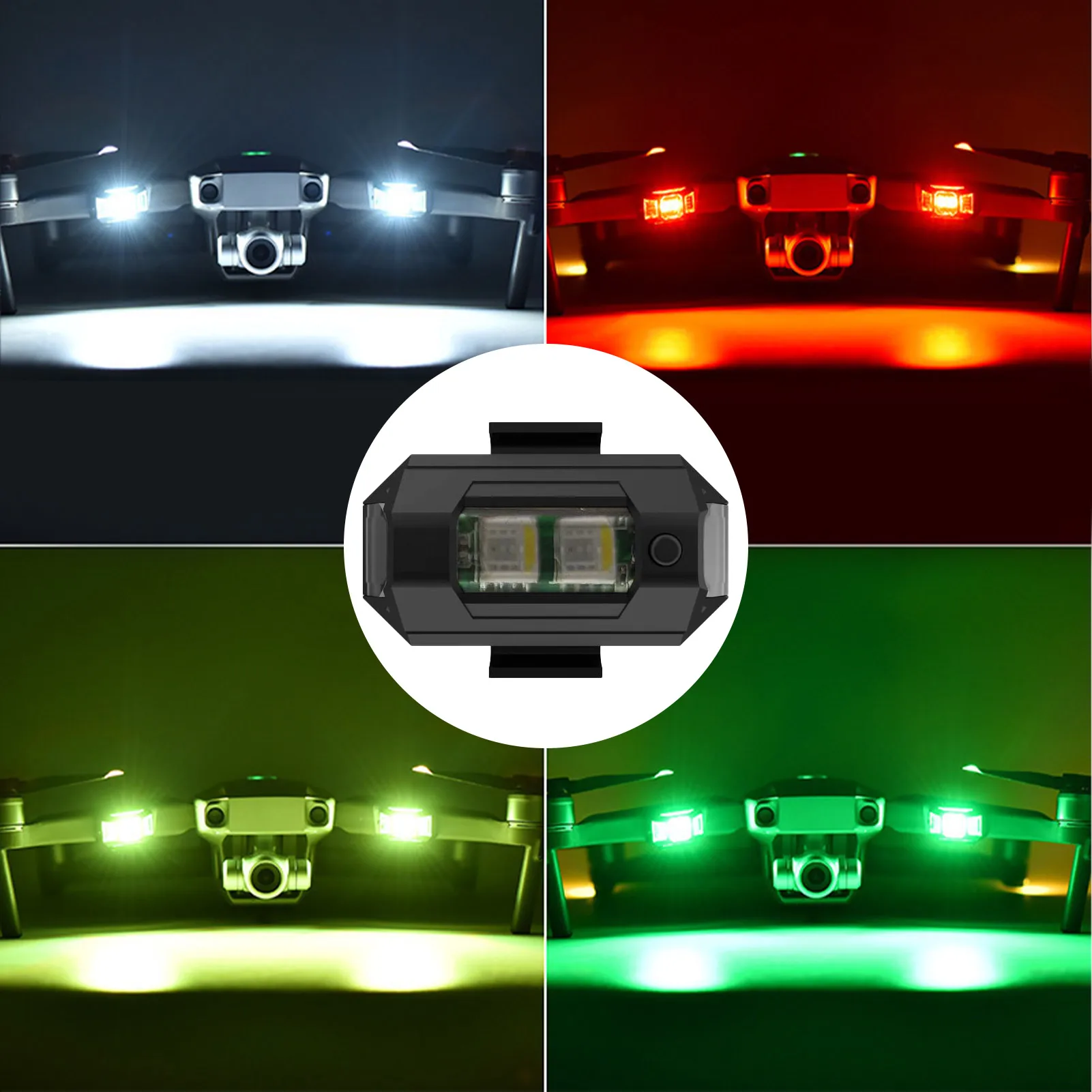 

Universal LED Anti-collision Warning Light Mini Signal Light Drone With Strobe Light 4 Colors Rechargeable Signal Indicator