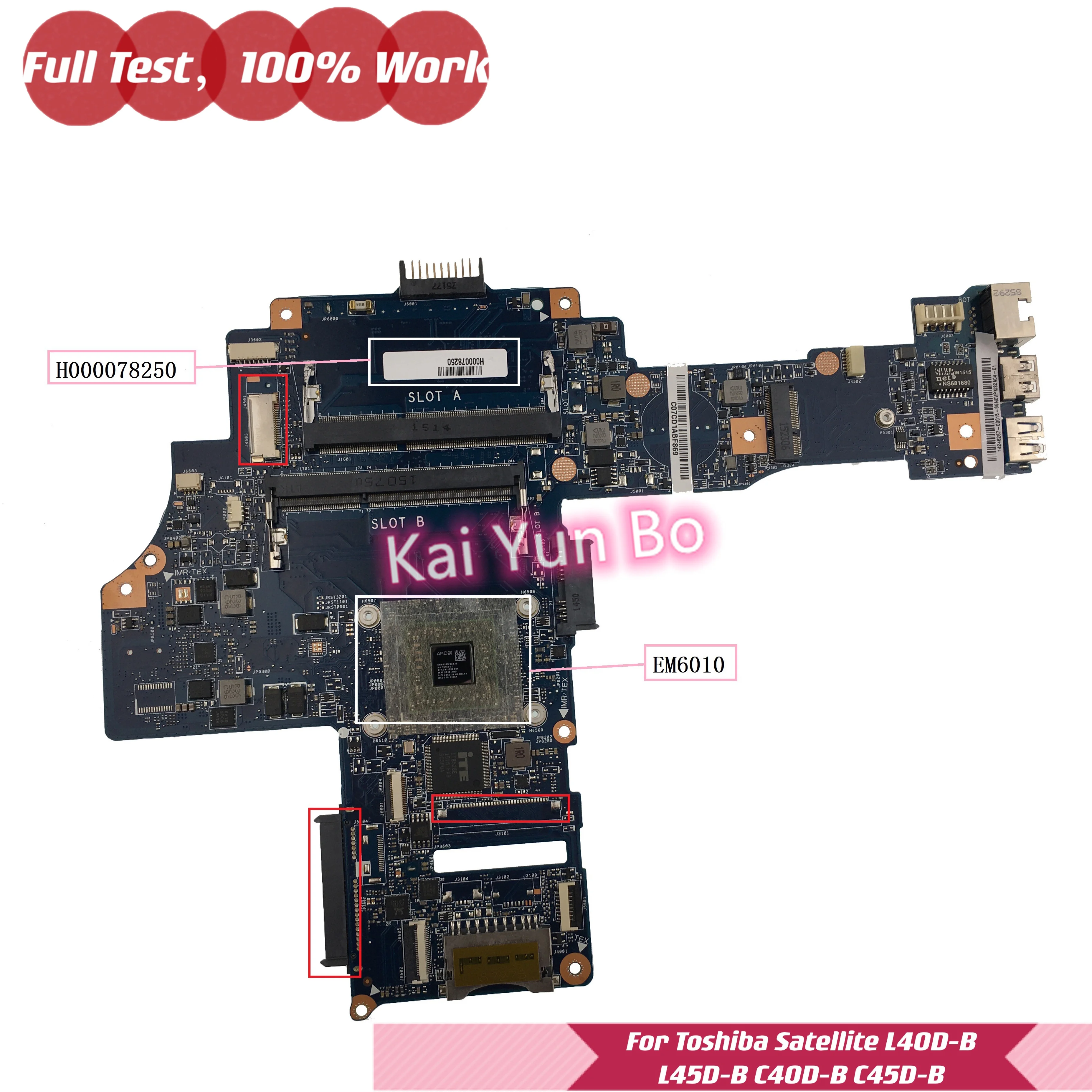

Материнская плата H000078250 CA10AN/AB для ноутбука Toshiba