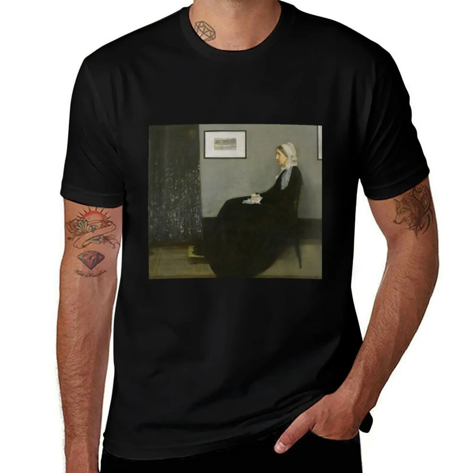 Фото Футболка James McNeill Whistler's Mother, удобная футболка больших размеров №1