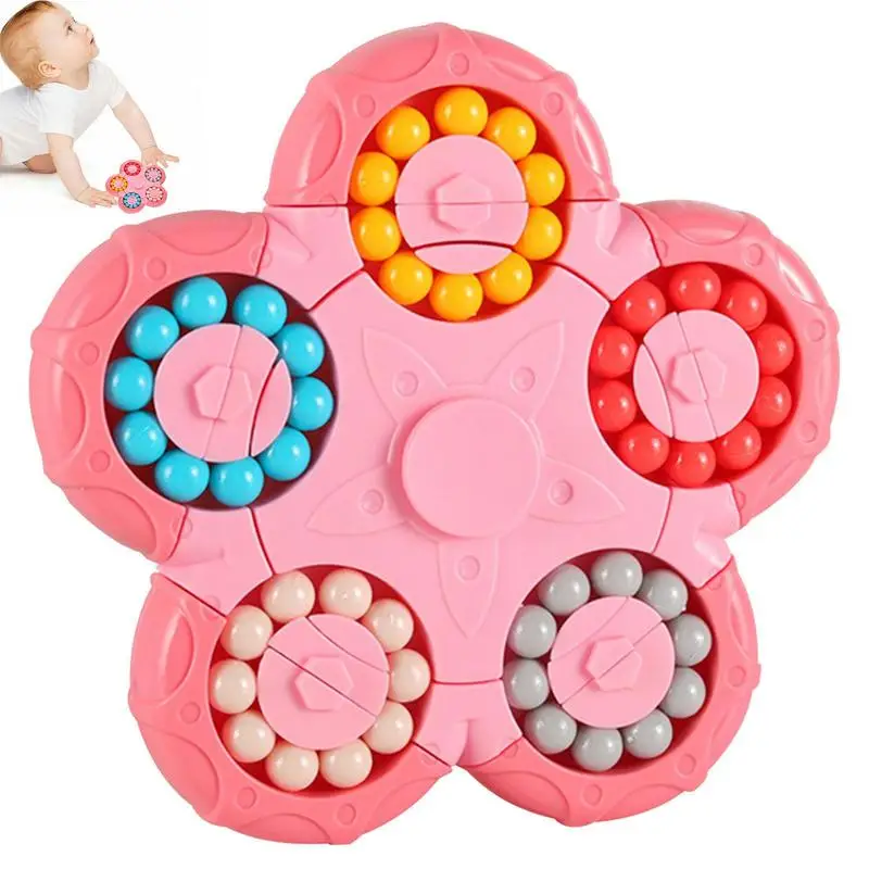 

Magic Bean Rotating Toys Rotating Magic Bean Puzzle Spinner Toys Intelligence Brain Puzzle Montessori Educational Toys For Kids