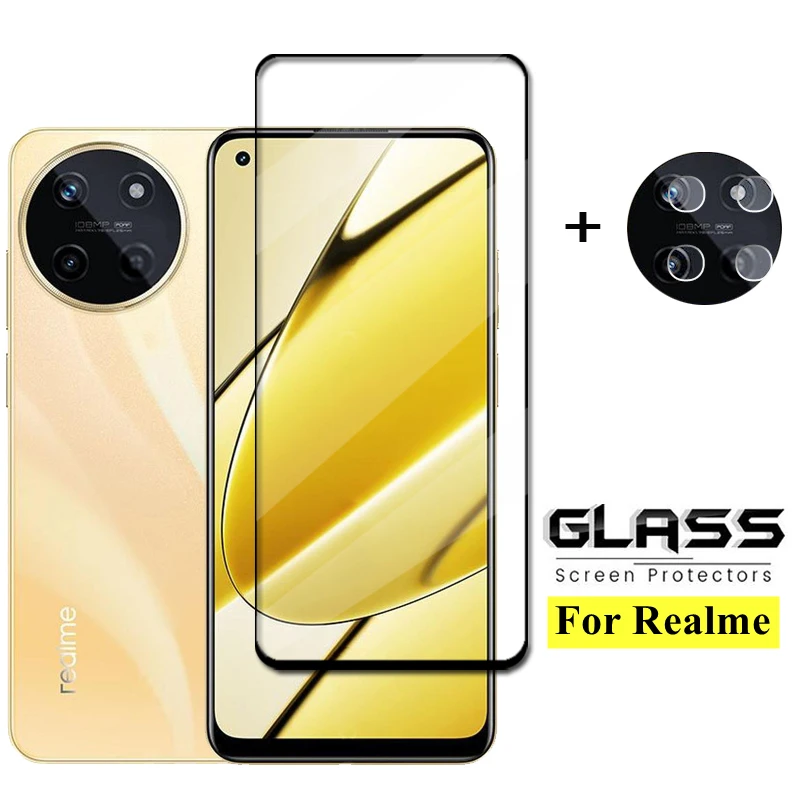 

Full Cover Glass For Realme 11 Tempered Glass Realme 11 Sreen Protector Protective Phone Lens Film For Realme 11 Glass inch 6.4"