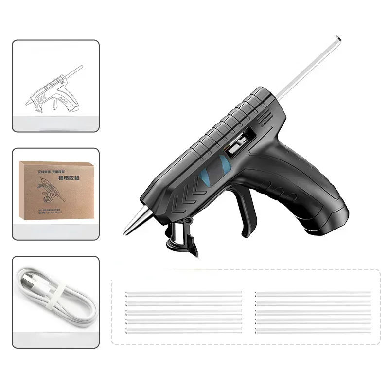 Литий-ионный аккумуляторный пистолет для плавления 3 6 В горячего клея + 10 шт.