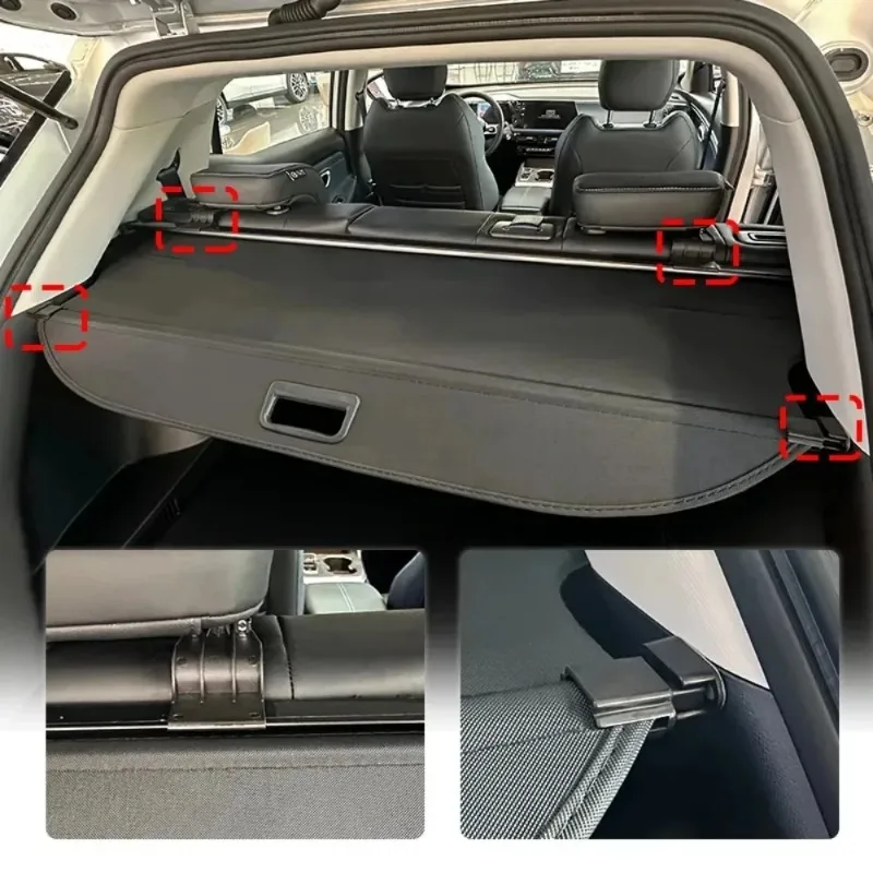 Фото Выдвижная крышка багажника для GAC Trumpchi GS3 Emzoom, стойка для парковки, водонепроницаемый щит, конфиденциальность GS3 Emzoom 2025, автоаксессуары №1