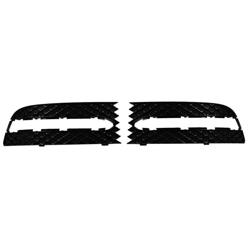 

1Pair Car Front Bumper Fog Light Cover Bezel Grille with Hole for Mercedes-Benz SLK Class R172 W172