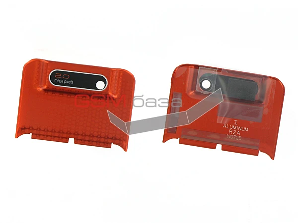 Sony Ericsson W580i - Крышка камеры (цвет: Orange) Оригинал |