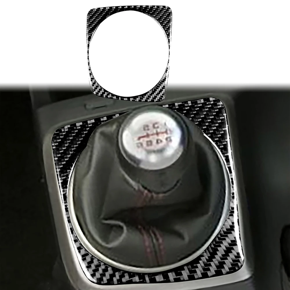 

Натуральное углеродное волокно для Civic 8 поколения 2006-2011, автомобильная ручная панель переключения передач, декоративные наклейки, автомоби...