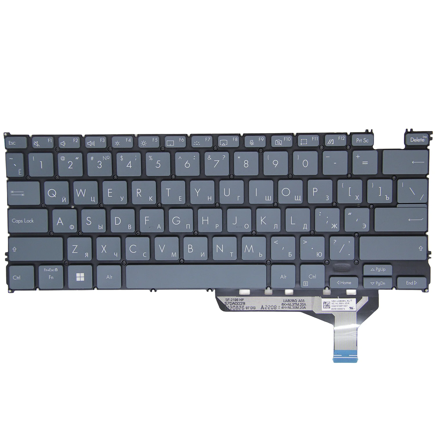 100% новый RU для Asus Zenbook 14 OLED UX3402Z UX3402ZA UX3402VA UM5302T UM3402 NSK-UA74LN клавиатура с подсветкой