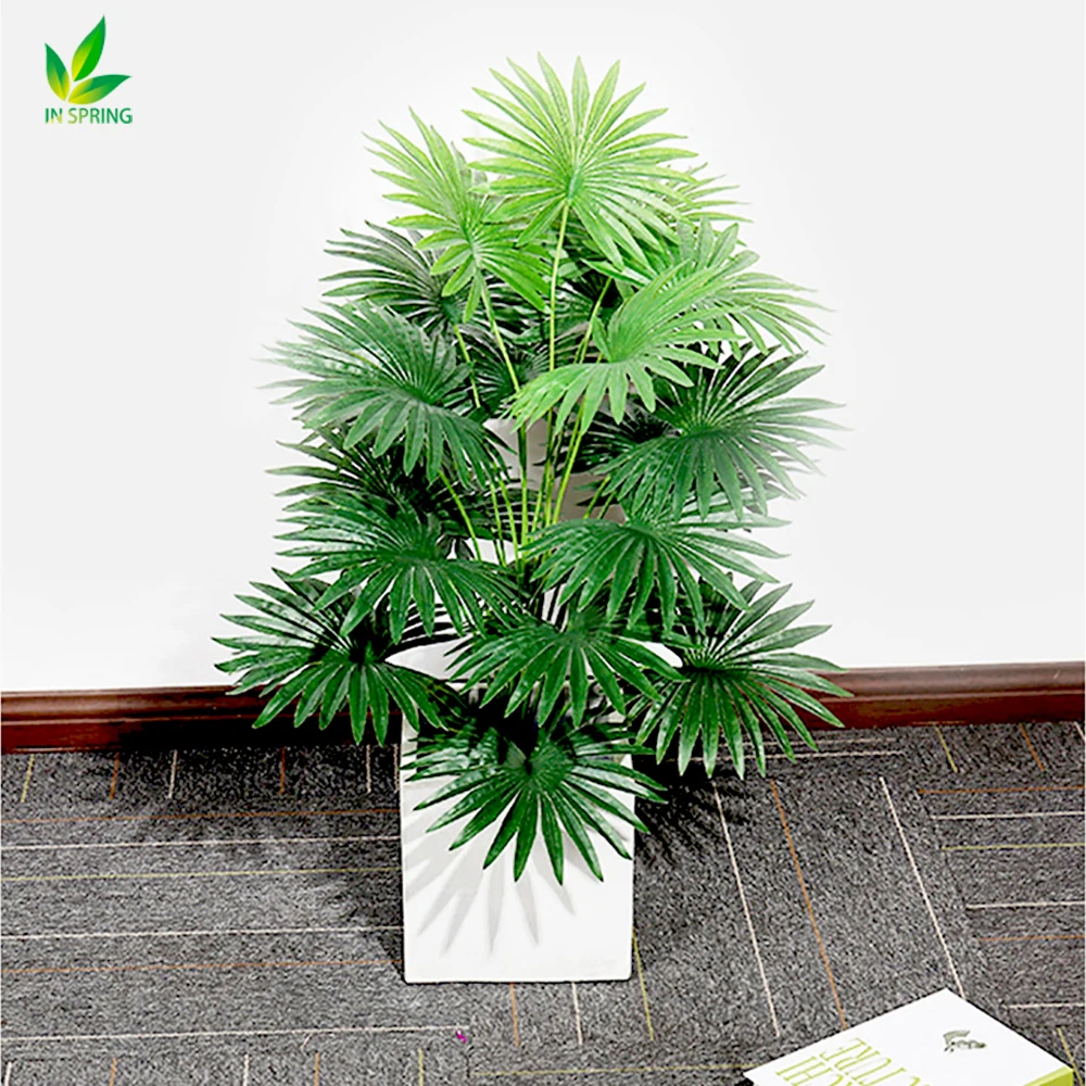 

Artificial Potted Plant Palmetto Height 70cm Plastic Plants Tropical Decoration Pot for Plants Bonsai Tree Free Shipping