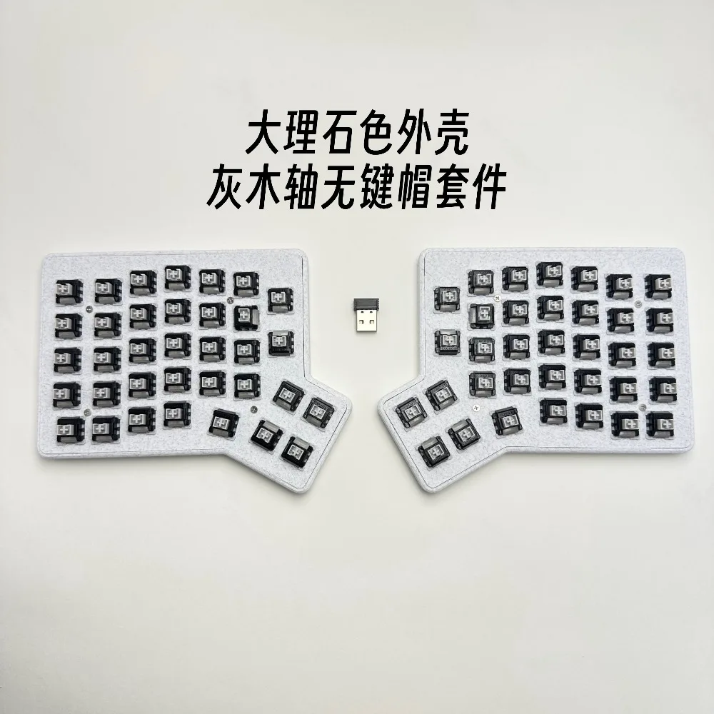 Фото Беспроводная механическая клавиатура Redox Ergodox Split, однорежимная, 2.4G, программируемая, с возможностью горячей замены, эргономичная, для офиса, аксессуары, подарки №5